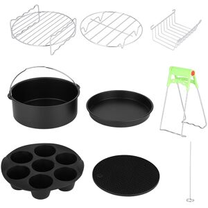 8in Air Fryer Accessories 8pcs Set Kit Parts Metal Holder Skewer Rack Cake Gb 8in Air Fryer Accessories 8pcs Set Kit Parts Metal Holder Skewer Rack Cake Gb