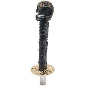 Uxcell 10.6\" Long Black Skull Head Design Manual Gear Shift Knob Shifter Lever For Car Uxcell 10.6\" Long Black Skull Head Design Manual Gear Shift Knob Shifter Lever For Car