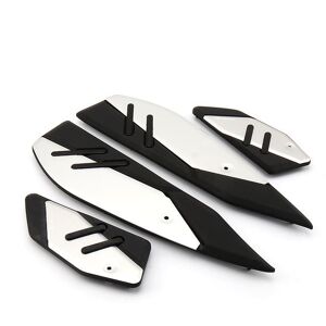 Eurowagens Xmax300 Motorcycle Accessories Front Footboard Foot Peg Footrests Set Silver Eurowagens Xmax300 Motorcycle Accessories Front Footboard Foot Peg Footrests Set Silver