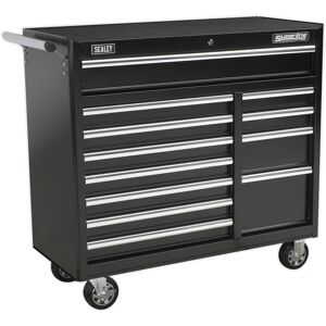 Thatcable 1050 X 465 X 1050mm 12 Drawer Black Portable Tool Chest Locking Mobile Storage Thatcable 1050 X 465 X 1050mm 12 Drawer Black Portable Tool Chest Locking Mobile Storage