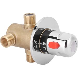 Hg G1/2in 3 Way Brass Thermostatic Mixing Valve Faucet Temperature Mixer Hg G1/2in 3 Way Brass Thermostatic Mixing Valve Faucet Temperature Mixer