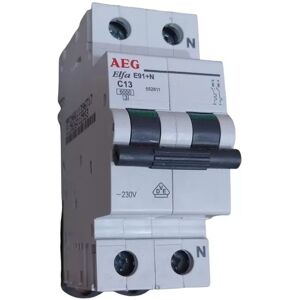 AEG E91c13n Magnetic Circuit Breaker Elfa E90 1p N C 13a 6ka 55 AEG E91c13n Magnetic Circuit Breaker Elfa E90 1p N C 13a 6ka 55