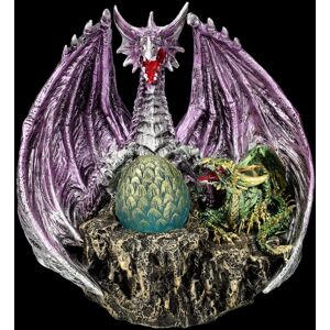 Figure Purple With Young - The Arrival - Dragon Fantasy Gift Collector Figure Purple With Young - The Arrival - Dragon Fantasy Gift Collector