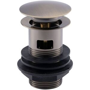 Slotted Basin Waste Round Pop Up Plug Bathroom Antique Brass Enki W07 Slotted Basin Waste Round Pop Up Plug Bathroom Antique Brass Enki W07