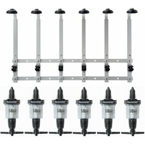 Beaumont 6x 50ml Solo Bar Optic Spirit Measure & 70cl/1l Wall Mounted Brackets Beaumont 6x 50ml Solo Bar Optic Spirit Measure & 70cl/1l Wall Mounted Brackets