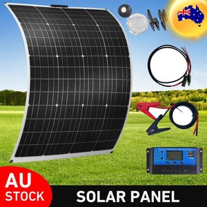 Saronic 175w 12v Volt Flexible Mono Solar Panel Kit With Controller Campervan Caravan Rv Saronic 175w 12v Volt Flexible Mono Solar Panel Kit With Controller Campervan Caravan Rv
