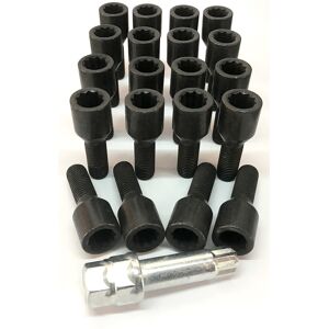 Slim Fit Tuner Wheel Nuts And Bolts Alloy Wheel Tuner Bolts Black M12 X 1.5 Inc 17mm Hex Star Key Volkswagen Vw X 20 Slim Fit Tuner Wheel Nuts And Bolts Alloy Wheel Tuner Bolts Black M12 X 1.5 Inc 17mm Hex Star Key Volkswagen Vw X 20