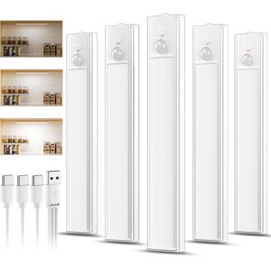 Branded 5 Pack Rechargeable Under Cupboard Kitchen Lights, Dimmable Cabinet Light Type-C Branded 5 Pack Rechargeable Under Cupboard Kitchen Lights, Dimmable Cabinet Light Type-C