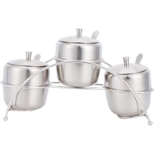 304 Stainless Steel Seasoning Pot Durable Spice Container For Kitchen Supplies 304 Stainless Steel Seasoning Pot Durable Spice Container For Kitchen Supplies