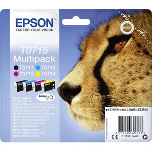 Multipack T0715 Ink Cartridge - 1 X Black, Cyan, Magenta, Yellow - 430 Pages Multipack T0715 Ink Cartridge - 1 X Black, Cyan, Magenta, Yellow - 430 Pages