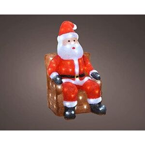 Kaemingk, Led Acrylic Santa Sitting In Armchair, 49.9482 Kaemingk, Led Acrylic Santa Sitting In Armchair, 49.9482
