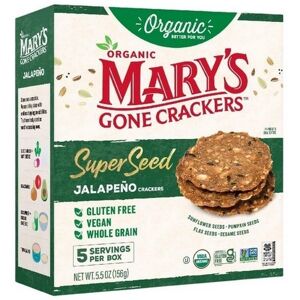 Marys Gone Crackers Organic Super Seed Crackers Jalapeno 5.5 Oz (Case Of 6) Marys Gone Crackers Organic Super Seed Crackers Jalapeno 5.5 Oz (Case Of 6)