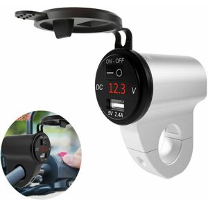 For Phone Gps Tablet Motorcycle 12v Usb Charger Power Adapter Socket W/voltmeter For Phone Gps Tablet Motorcycle 12v Usb Charger Power Adapter Socket W/voltmeter