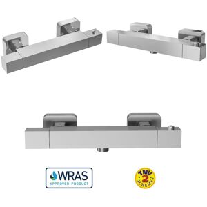 Owen & Oakes Thermostatic Bar Shower Valve Square Wall Mounted Anti-Limescale Owen & Oakes Thermostatic Bar Shower Valve Square Wall Mounted Anti-Limescale