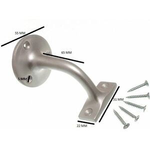 One Stop Diy Stair Hand Rail Bracket Aluminium Saa 2 1/2 Inch & Screws Qty. Pack Of 20 One Stop Diy Stair Hand Rail Bracket Aluminium Saa 2 1/2 Inch & Screws Qty. Pack Of 20
