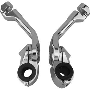 › Motorcycle Foot Peg Clamp Highway Engine Guards Mount Kit Long Angled Chrome › Motorcycle Foot Peg Clamp Highway Engine Guards Mount Kit Long Angled Chrome