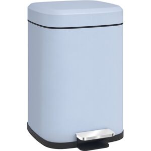 Homcom 12l Kitchen Pedal Bin, Metal Rubbish Bin With Soft-Close Lid, Light Blue Homcom 12l Kitchen Pedal Bin, Metal Rubbish Bin With Soft-Close Lid, Light Blue