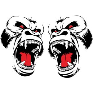 Bcsmmcar Sticker Decals Horror Gorilla Graphics Vinyl Decor For Car Door Hood Body Side Bcsmmcar Sticker Decals Horror Gorilla Graphics Vinyl Decor For Car Door Hood Body Side