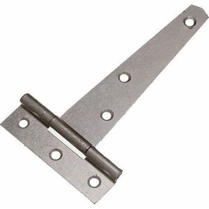 Onestopdiy New 12 Pairs Of 4 Inch T Tee Door / Gate / Shed Strap Hinges Bzp Steel - Onest Onestopdiy New 12 Pairs Of 4 Inch T Tee Door / Gate / Shed Strap Hinges Bzp Steel - Onest
