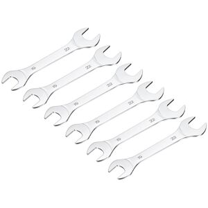 Uxcell Thin Open End Wrench, 19mm X 22mm Metric Chrome Plated High Carbon Steel, 6pcs Uxcell Thin Open End Wrench, 19mm X 22mm Metric Chrome Plated High Carbon Steel, 6pcs