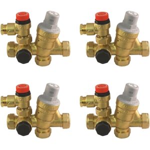 4 X Caleffi - 22mm Inlet Control Multibloc Valve Group 533002cst / F0001021 (Fou 4 X Caleffi - 22mm Inlet Control Multibloc Valve Group 533002cst / F0001021 (Fou
