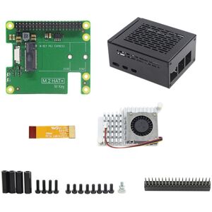 Pcie To M.2 Hat+ With Case+blower For 5 Gen2 Gen3 M.2 Nvme Ssd 2230/2242 M8328 Pcie To M.2 Hat+ With Case+blower For 5 Gen2 Gen3 M.2 Nvme Ssd 2230/2242 M8328