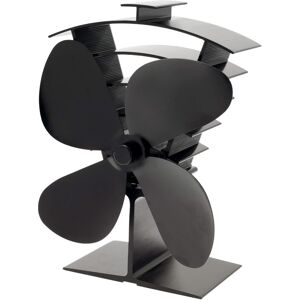 Stoves Valiant (Fir361) Premium Iv 4-Blade Heat Powered Log Burner & Stove Fan, Black Stoves Valiant (Fir361) Premium Iv 4-Blade Heat Powered Log Burner & Stove Fan, Black