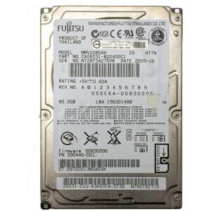 Fujitsu Siemens Hard Disk Hdd Disco Ide Pata 2.5\" 80gb Computer Portatile Eide Notebook Fujitsu Siemens Hard Disk Hdd Disco Ide Pata 2.5\" 80gb Computer Portatile Eide Notebook