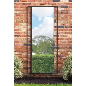 Black Modern Garden Mirror - 79"x35" 200x90cm Black Modern Garden Mirror - 79"x35" 200x90cm