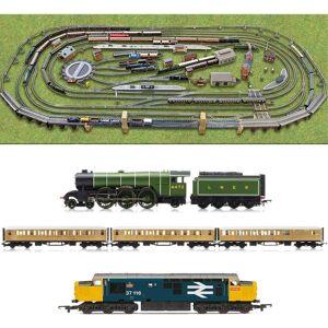 Hornby Digital Train Set Hl12 Layout - Multi Track With 2 Trains & Turntable Hornby Digital Train Set Hl12 Layout - Multi Track With 2 Trains & Turntable