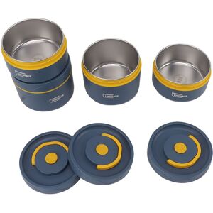 (4 Insulated Box)Acogedo Lunch Box Round With Lid Bag - -Proof Stainless Steel (4 Insulated Box)Acogedo Lunch Box Round With Lid Bag - -Proof Stainless Steel