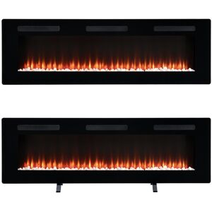 Dimplex Sierra 60 Optiflame Media Wall Fireplace 60"/152cm Glass Open Box Dimplex Sierra 60 Optiflame Media Wall Fireplace 60"/152cm Glass Open Box