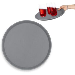 Relaxdays Grey Gastro Tray Kitchen Restaurants Round Cafés Serving Non-Slip Ø35 Plastic Relaxdays Grey Gastro Tray Kitchen Restaurants Round Cafés Serving Non-Slip Ø35 Plastic