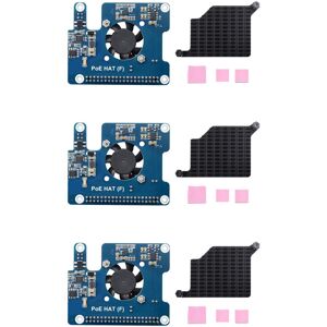 3x For 5 Poe Hat 802.3af/ Gpio Expansion Board With Cooling Fan 5v/12v For4796 3x For 5 Poe Hat 802.3af/ Gpio Expansion Board With Cooling Fan 5v/12v For4796
