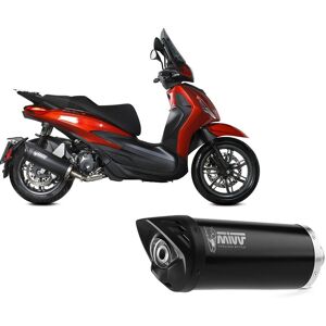 Exhaust Silencer Mivv Mover Black For Piaggio Beverly 400 2021 > 2023 Exhaust Silencer Mivv Mover Black For Piaggio Beverly 400 2021 > 2023