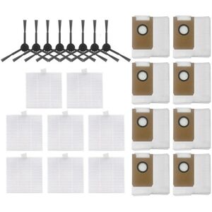 Sodial 2x(24pcs Replacement Spare Parts For T20 Robot Vacuum Cleaner Side3768 Sodial 2x(24pcs Replacement Spare Parts For T20 Robot Vacuum Cleaner Side3768