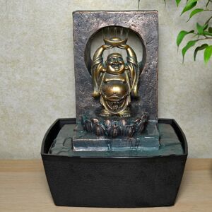 Fiesta Studios Verdigris Effect Laughing Buddha Water Fountain With Light Perfect Indoor Decor Fiesta Studios Verdigris Effect Laughing Buddha Water Fountain With Light Perfect Indoor Decor
