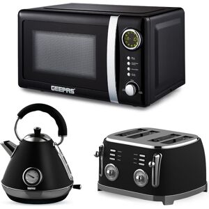Geepas 1.7l Kettle 4 Slice Bread Toaster & 20 L 700w Digital Microwave Oven Geepas 1.7l Kettle 4 Slice Bread Toaster & 20 L 700w Digital Microwave Oven