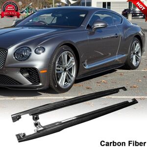 Carmotoring For Bentley Continental Gt 2018-24 Real Carbon Side Skirts Extension Lip Spoiler Carmotoring For Bentley Continental Gt 2018-24 Real Carbon Side Skirts Extension Lip Spoiler