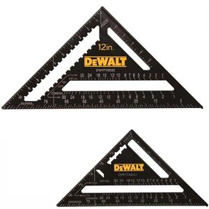 Dewalt Layout Measuring Squares 12" + 7" Roofers Rafter Dht046032 Dewalt Layout Measuring Squares 12" + 7" Roofers Rafter Dht046032