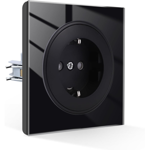 Does Not Apply Single Socket Flush-Mounted With Claws - Glass Schuko Socket With Child Lock - 1 Does Not Apply Single Socket Flush-Mounted With Claws - Glass Schuko Socket With Child Lock - 1