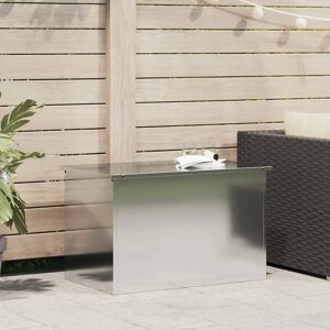 Outdoor Storage Box Silver 80 X 50.5 X 50 Cm Galvanised Steel Vidaxl Outdoor Storage Box Silver 80 X 50.5 X 50 Cm Galvanised Steel Vidaxl
