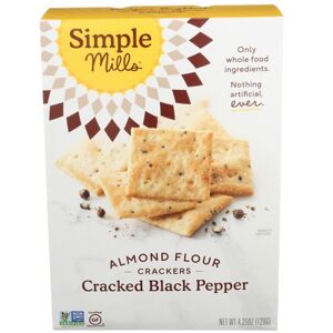Cracked Black Pepper Almond Flour 4.25 Oz(Case Of 6) By Simple Mills Cracked Black Pepper Almond Flour 4.25 Oz(Case Of 6) By Simple Mills