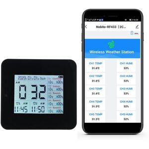 13-In-1 Digital Hygrometer Indoor Outdoor Thermometer With 3 Remote Sensors ▪ 13-In-1 Digital Hygrometer Indoor Outdoor Thermometer With 3 Remote Sensors ▪