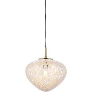 Loops Hanging Ceiling Pendant Light Satin Brass Plate & Confetti Glass 10w Led E27 Loops Hanging Ceiling Pendant Light Satin Brass Plate & Confetti Glass 10w Led E27