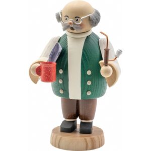 Seiffener Volkskunst German Incense Smoker Grandpa, Height 18 Cm / 7 Inch, Original Er.. Sv 12676 New Seiffener Volkskunst German Incense Smoker Grandpa, Height 18 Cm / 7 Inch, Original Er.. Sv 12676 New