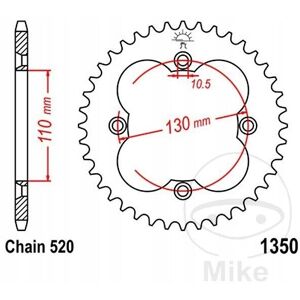 Jt Zębatki Rear Sprocket 4303 40 Honda Trx (Jtr1350.40)* (Chain 520) Jt Zębatki Rear Sprocket 4303 40 Honda Trx (Jtr1350.40)* (Chain 520)