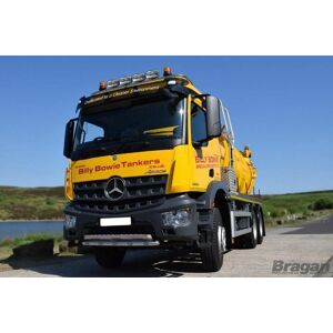 Bragan™ Roof Bar + Spot Lamp Lights For Mercedes Arocs Low Cab Stainless Steel Top Front Bragan™ Roof Bar + Spot Lamp Lights For Mercedes Arocs Low Cab Stainless Steel Top Front