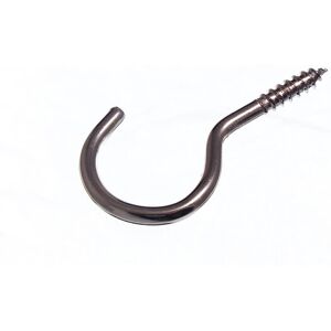 Onestopdiy 1,000 X Chrome Plated Cup Hooks Screw In Unshouldered 38mm ( 1 1/2 In ) Onest Onestopdiy 1,000 X Chrome Plated Cup Hooks Screw In Unshouldered 38mm ( 1 1/2 In ) Onest