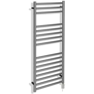 Valve Kings Electric Towel Rail Brushed Stainless Steel Thermostatic 300w 500mm X 1200mm Valve Kings Electric Towel Rail Brushed Stainless Steel Thermostatic 300w 500mm X 1200mm